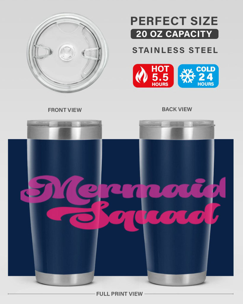 Mermaid Squad 384#- mermaid- Tumbler