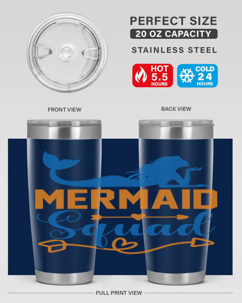 Mermaid Squad 385#- mermaid- Tumbler