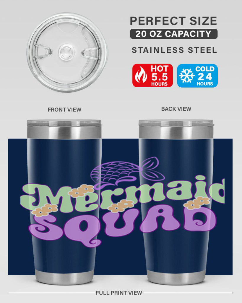 Mermaid Squad 445#- mermaid- Tumbler