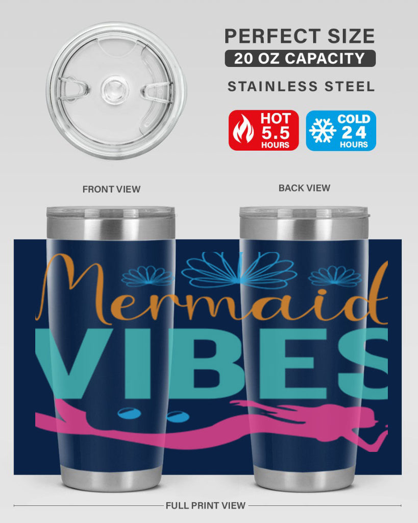 Mermaid Vibes Design 465#- mermaid- Tumbler