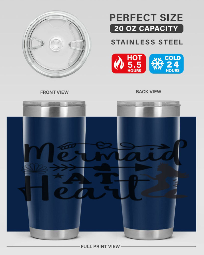 Mermaid at Heart design 397#- mermaid- Tumbler