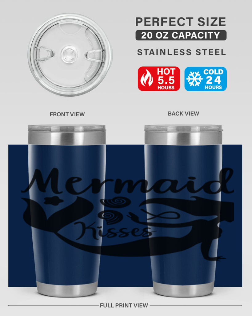 Mermaid kisses design 428#- mermaid- Tumbler