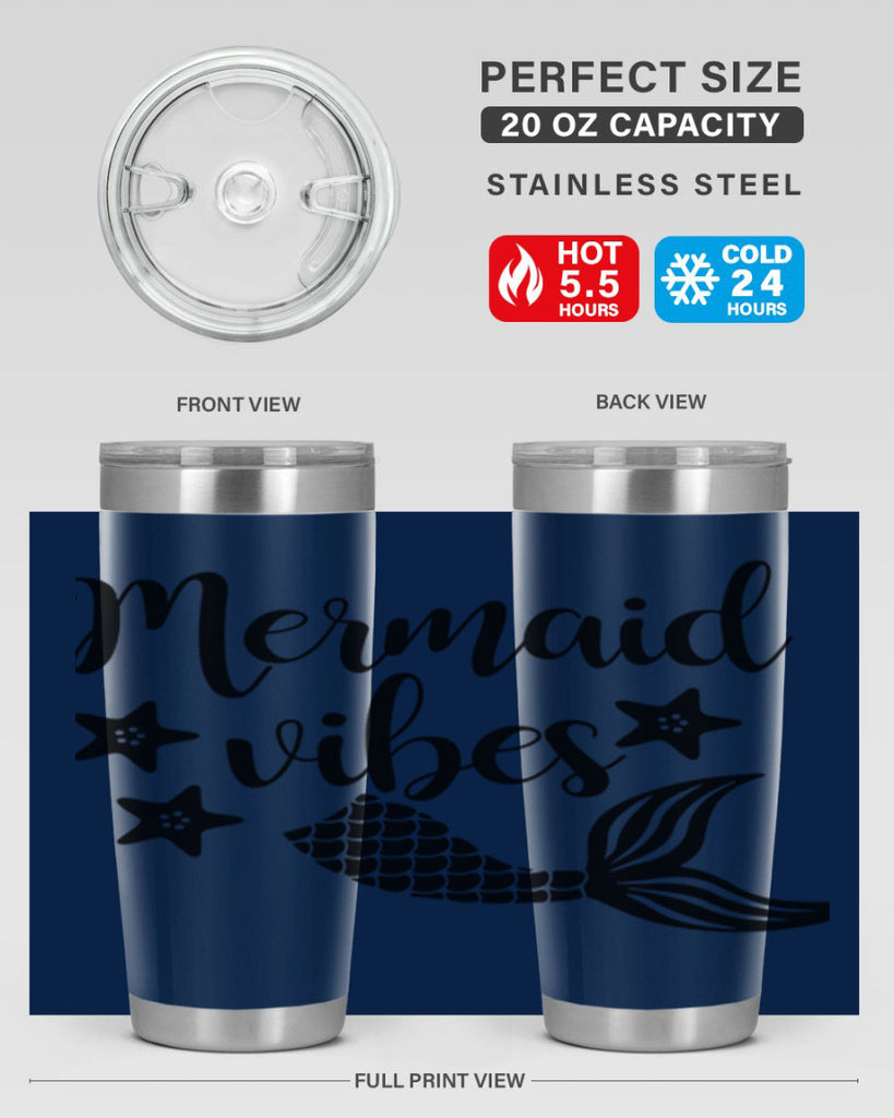 Mermaid vibes 463#- mermaid- Tumbler