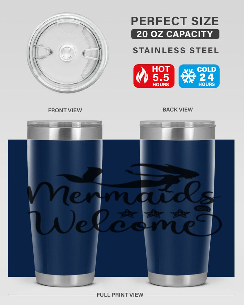 Mermaids welcome design 501#- mermaid- Tumbler