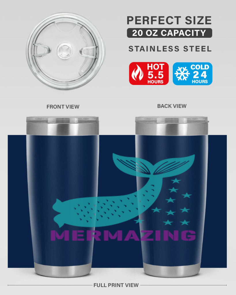 Mermazing 502#- mermaid- Tumbler