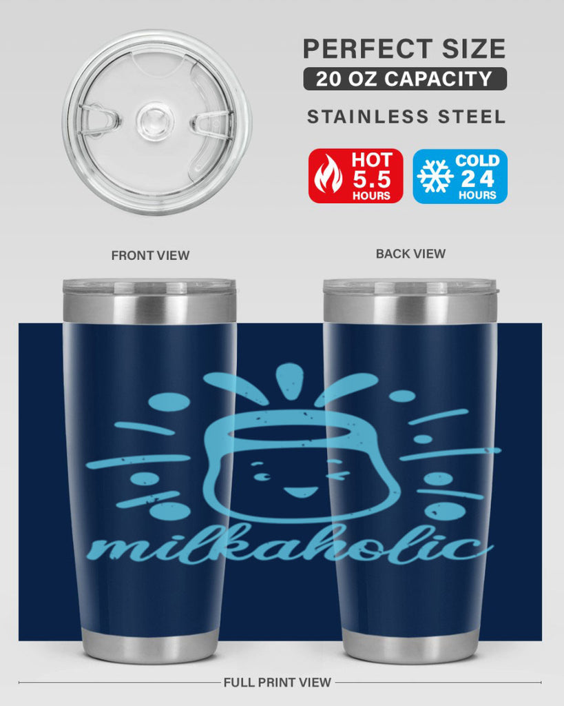 Milkaholic Style 29#- baby shower- tumbler