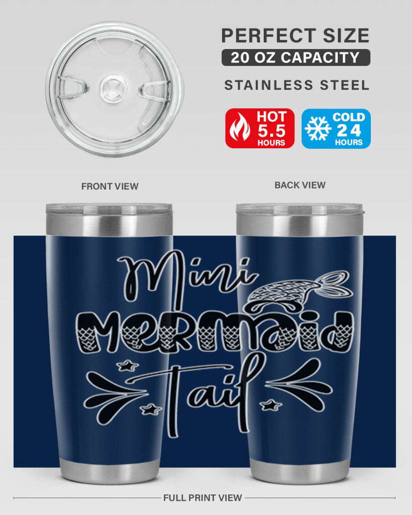 Mini Mermaid Tail 513#- mermaid- Tumbler