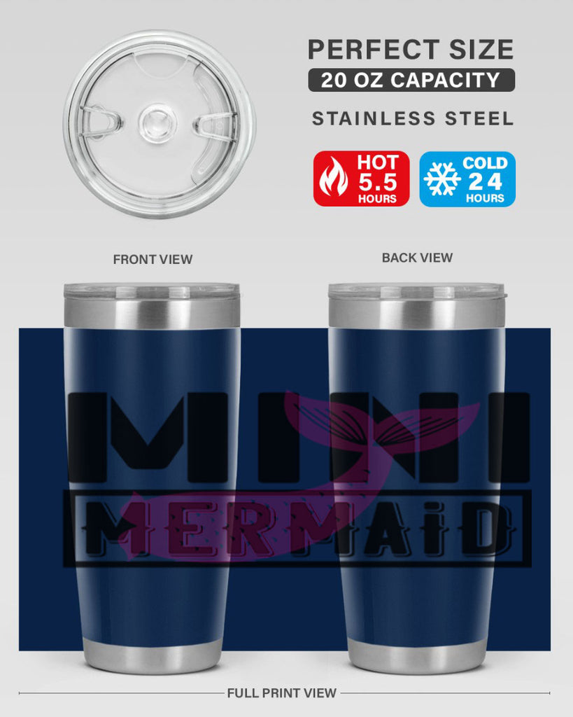 Mini mermaid 504#- mermaid- Tumbler