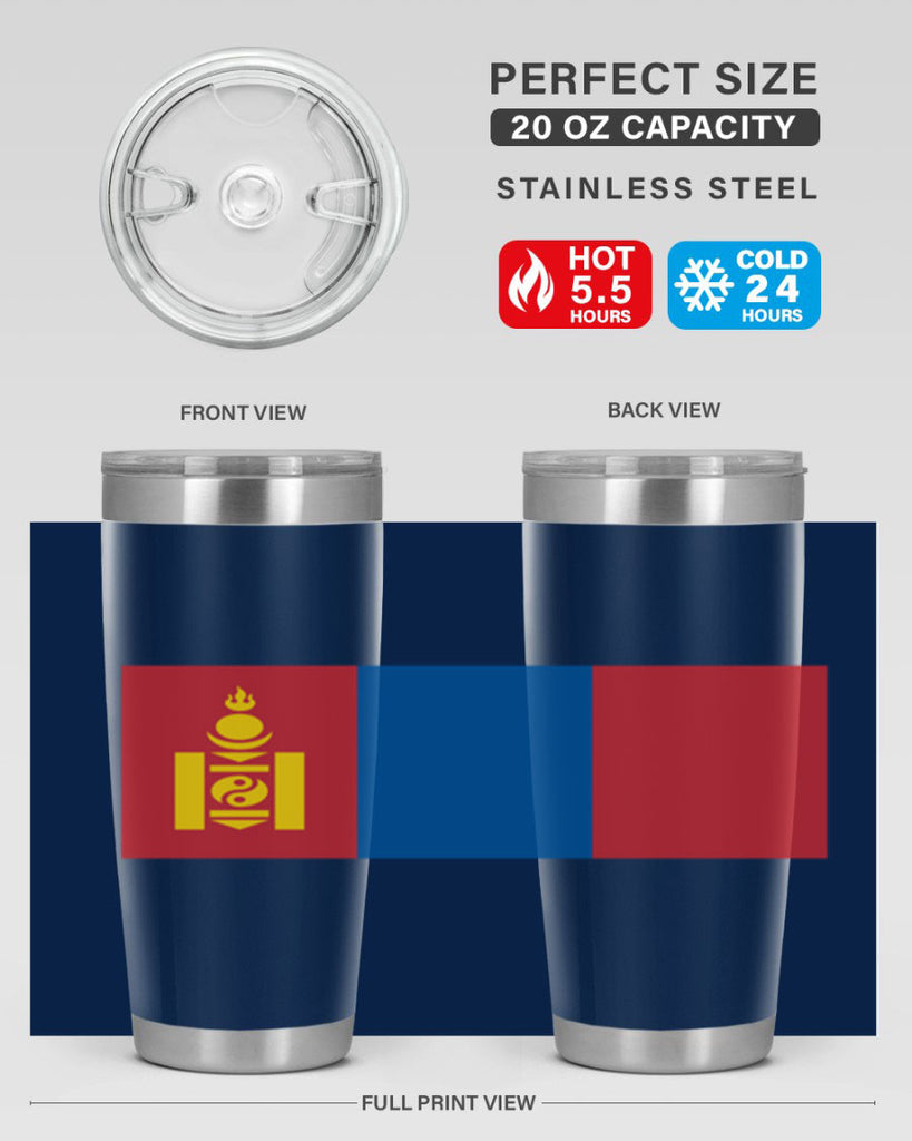 Mongolia 83#- world flags- Tumbler