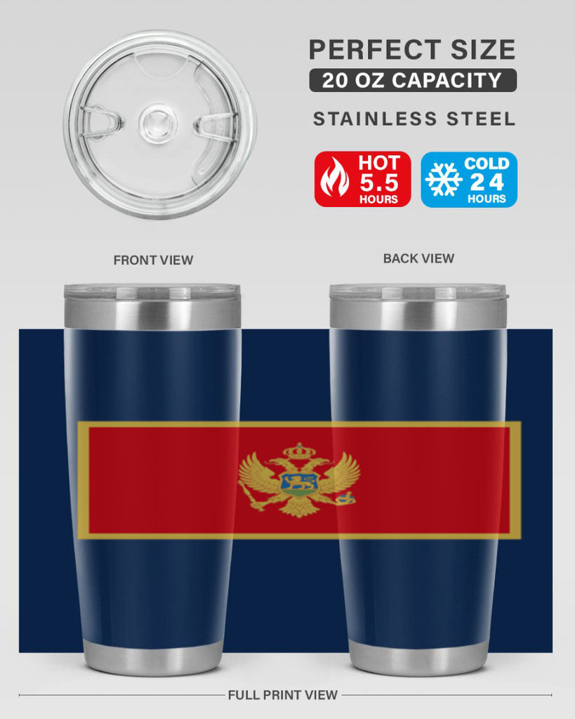 Montenegro 82#- world flags- Tumbler