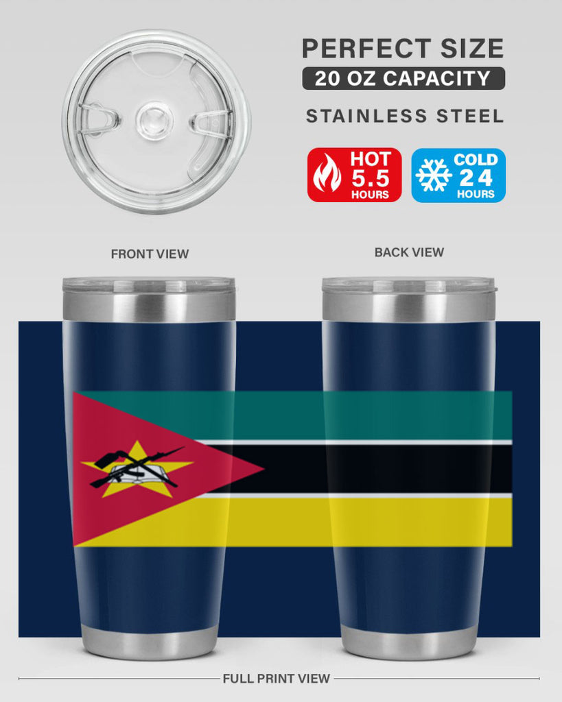 Mozambique 80#- world flags- Tumbler