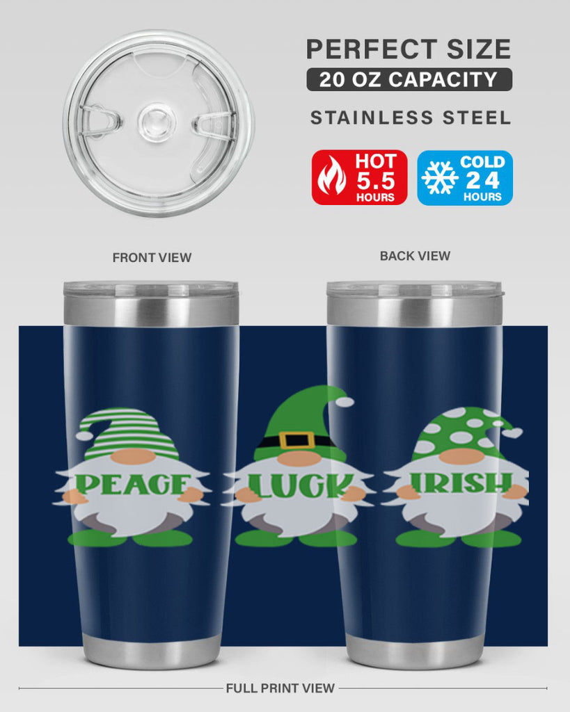 Peace Luck Irish Style 41#- St Patricks Day- Tumbler