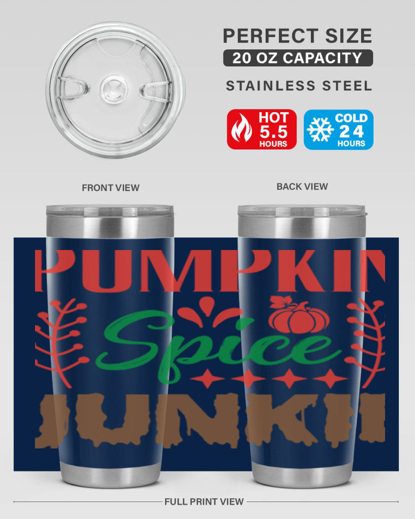 Pumpkin Spice Junkie 547#- fall- Tumbler
