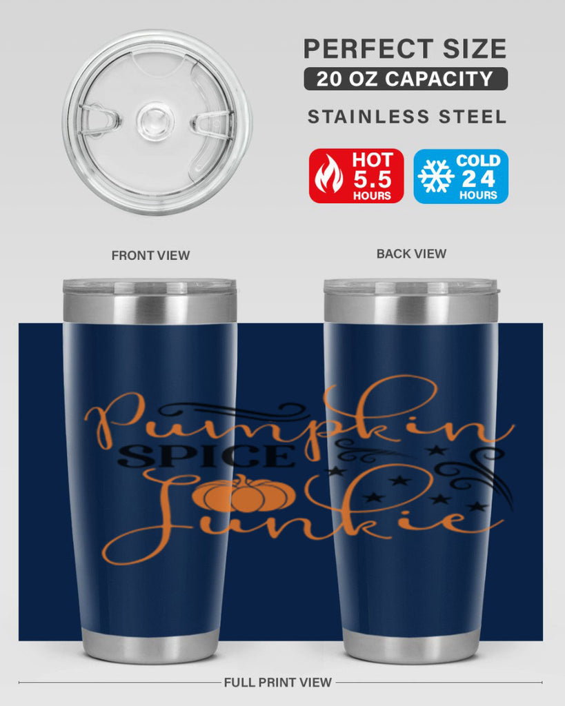 Pumpkin Spice Junkie 549#- fall- Tumbler