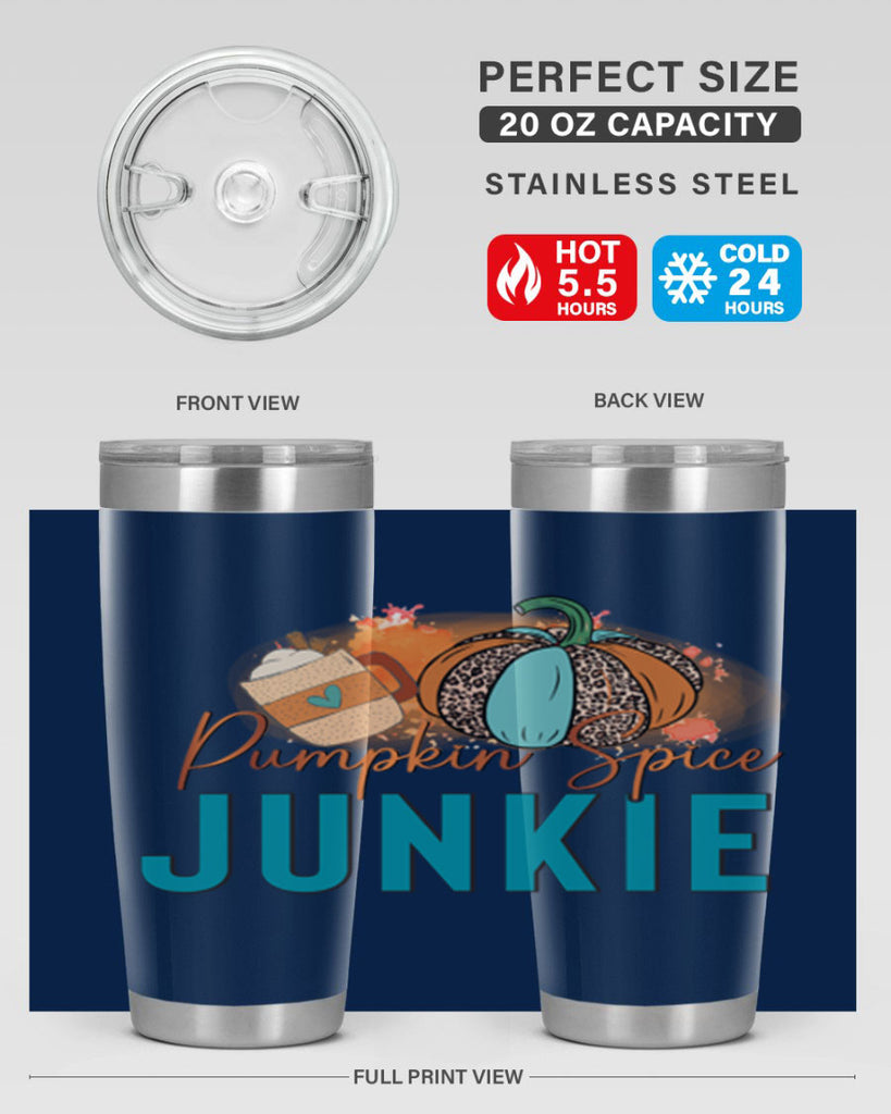 Pumpkin Spice Junkie 550#- fall- Tumbler