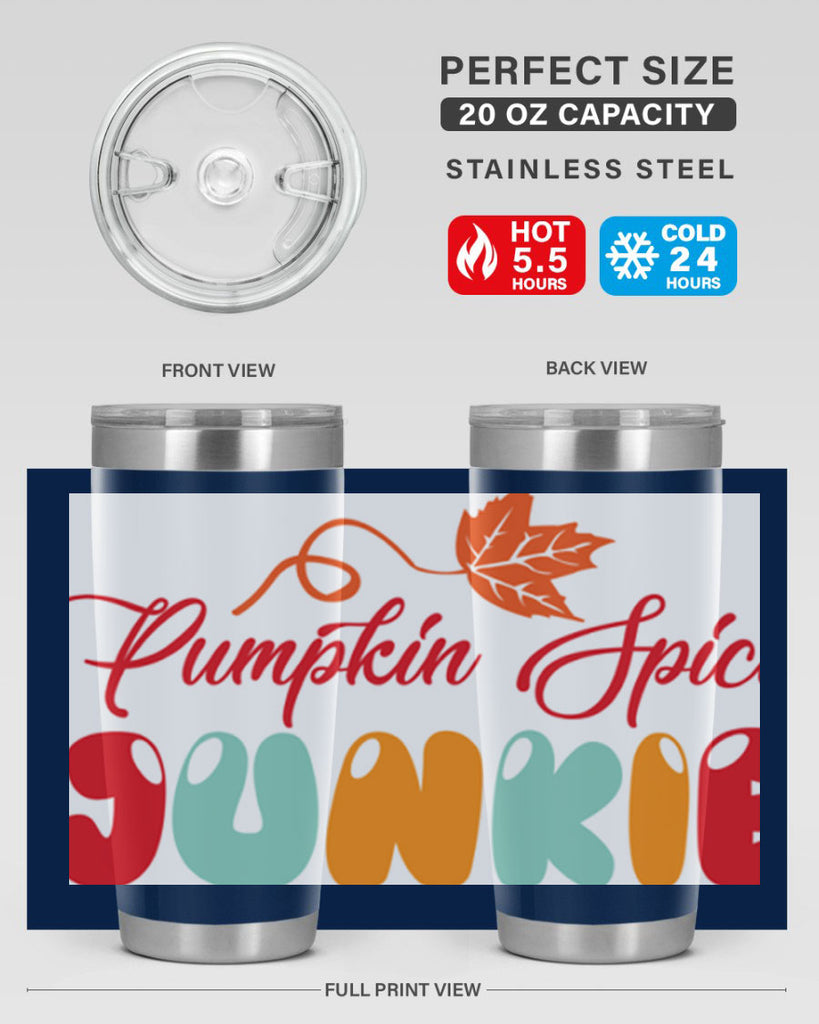 PumpkinSpiceJunkiedesign 569#- fall- Tumbler