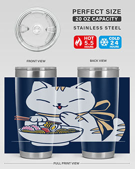 Ramen Cat Kawaii Anime Tee Japanese 280#- anime- Tumbler