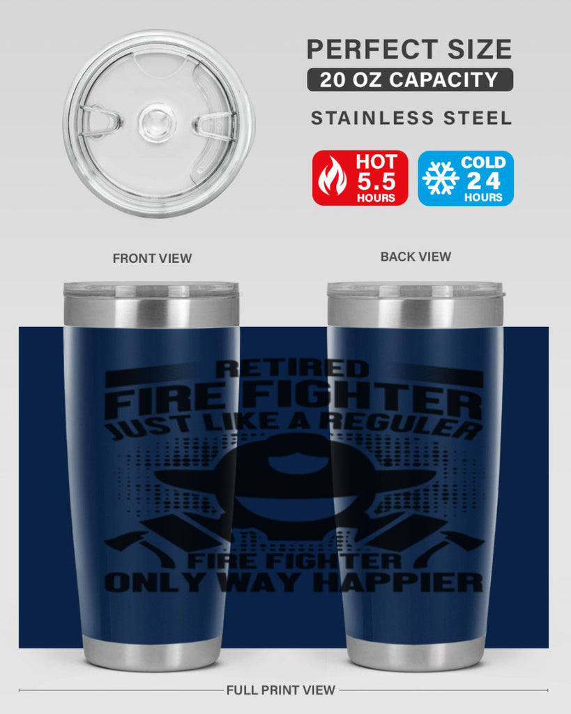 Retired fire Style 40#- fire fighter- tumbler