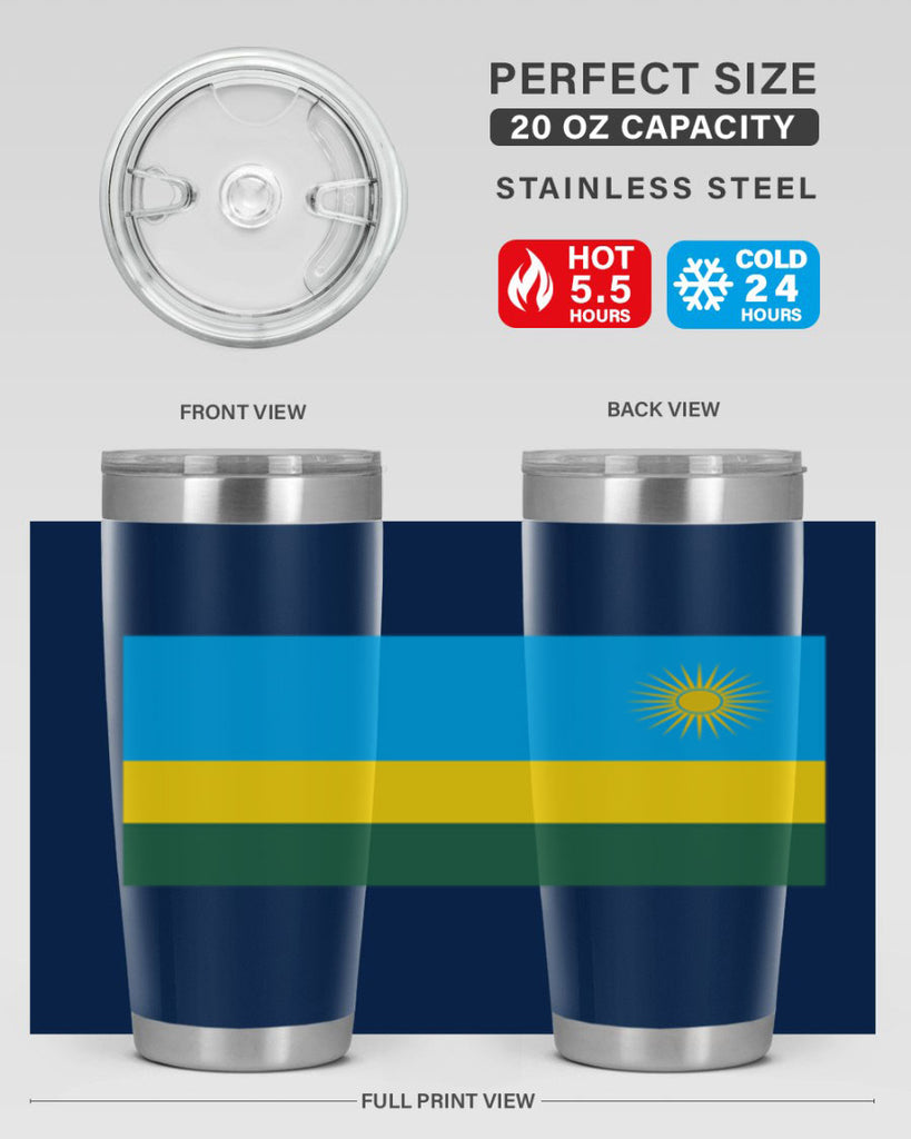Rwanda 53#- world flags- Tumbler