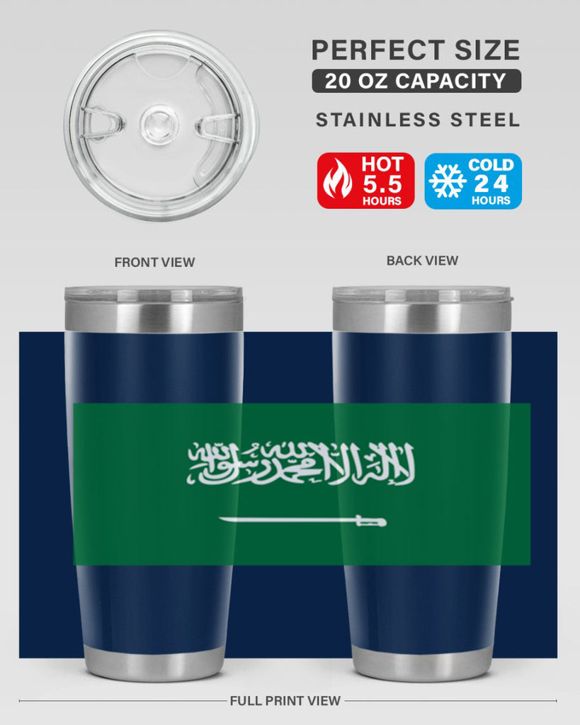 Saudi Arabia 46#- world flags- Tumbler