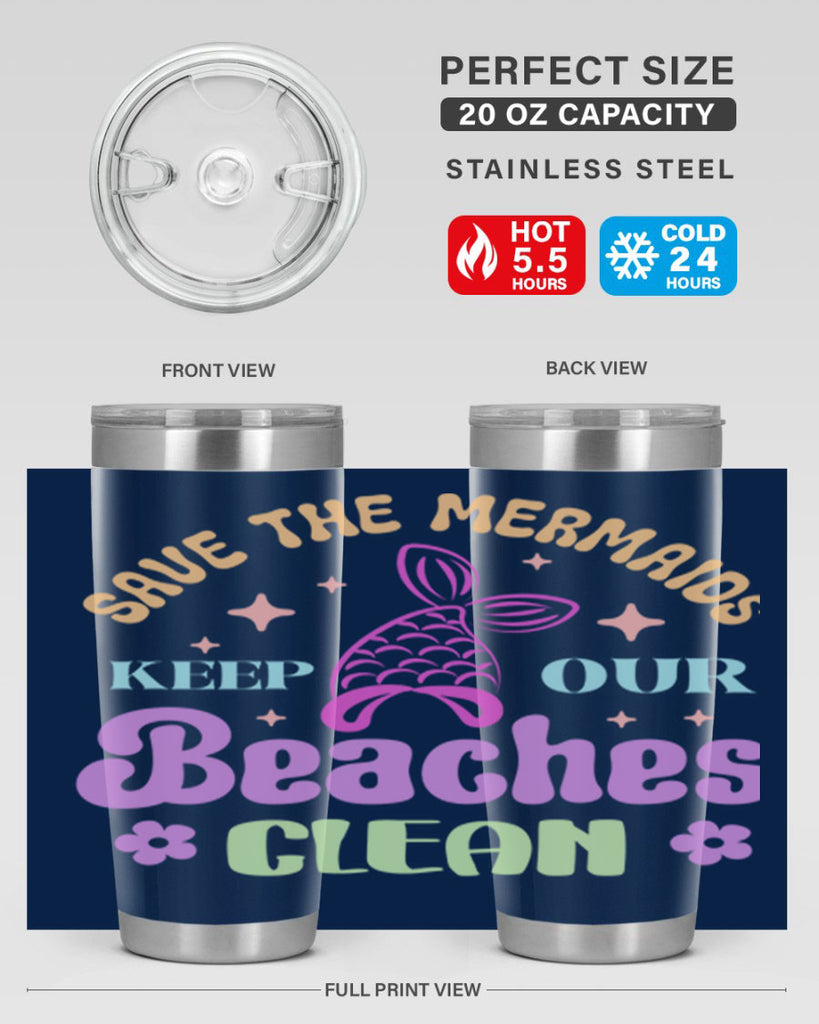 Save The Mermaids Keep Our 577#- mermaid- Tumbler