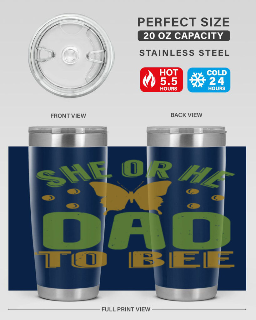 She or He Dad to bee Style 172#- baby- tumbler