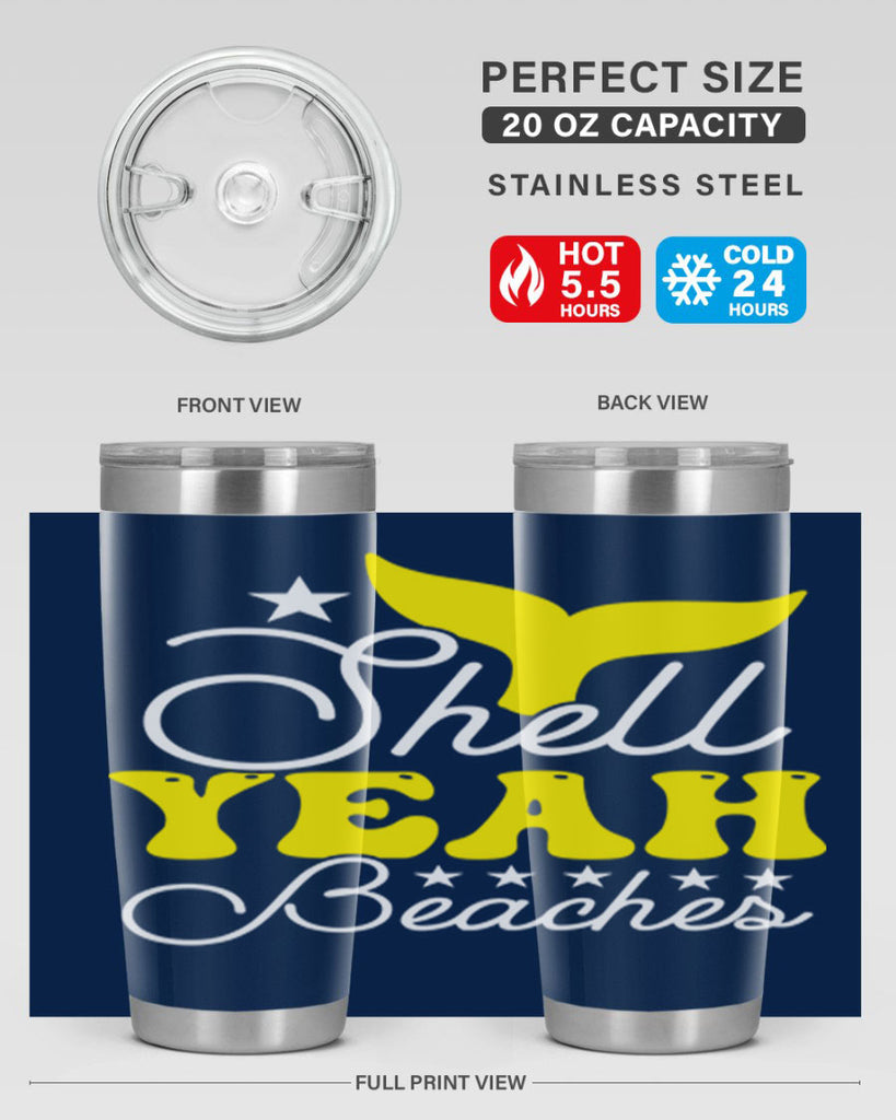 Shell Yeah Beaches 585#- mermaid- Tumbler