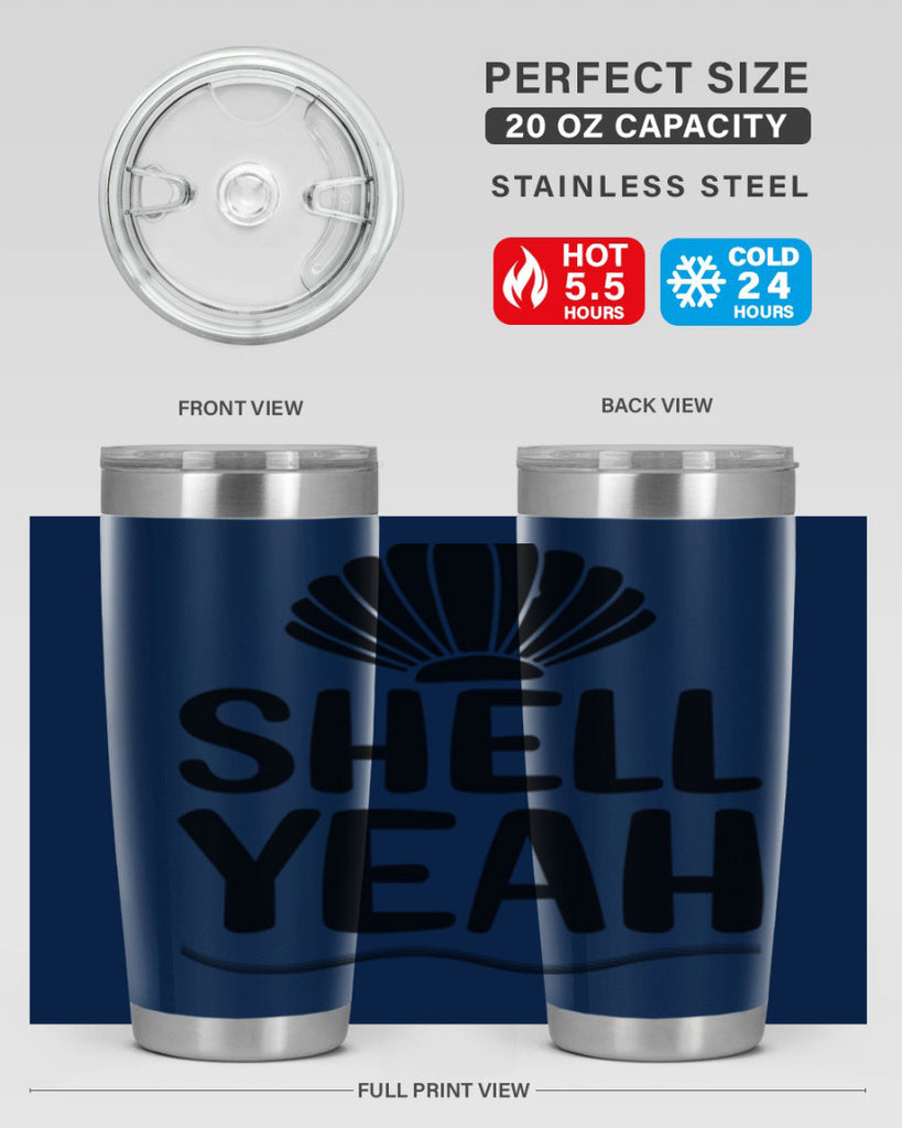 Shell yeah 597#- mermaid- Tumbler
