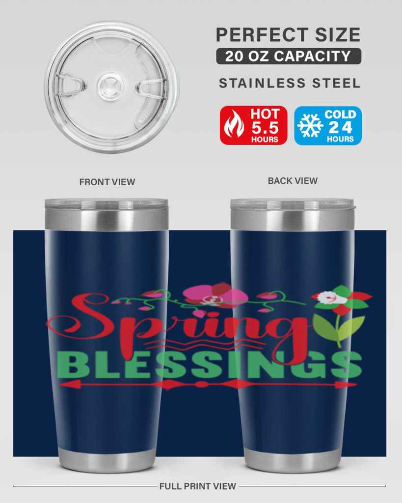 Spring Blessings 418#- spring- Tumbler