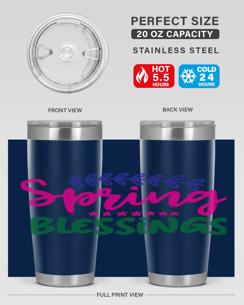 Spring Blessings 419#- spring- Tumbler