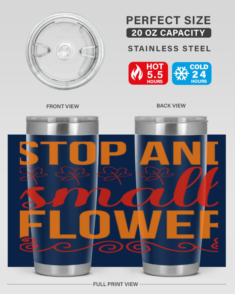 Stop and small flower 522#- spring- Tumbler