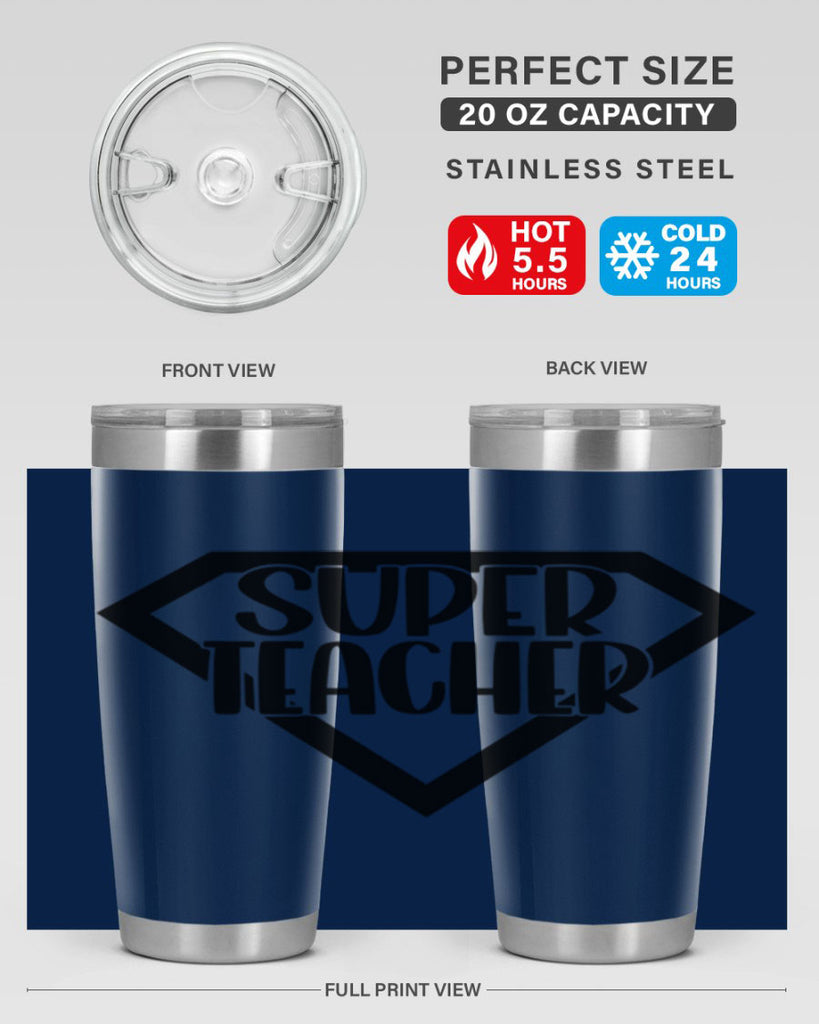 Super Teacher Style 55#- teacher- tumbler