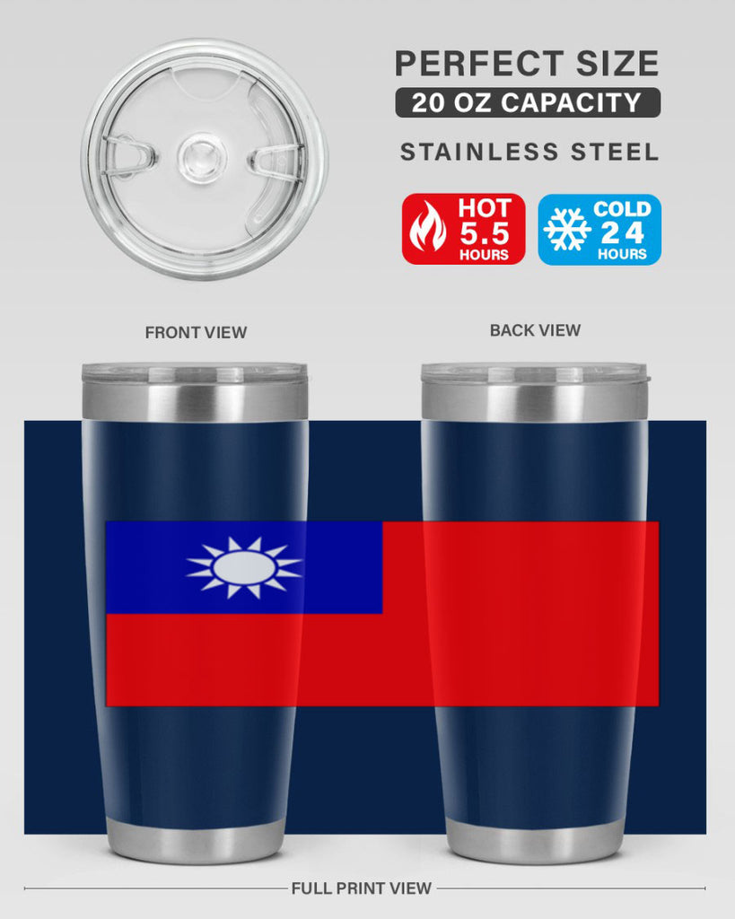 Taiwan 26#- world flags- Tumbler