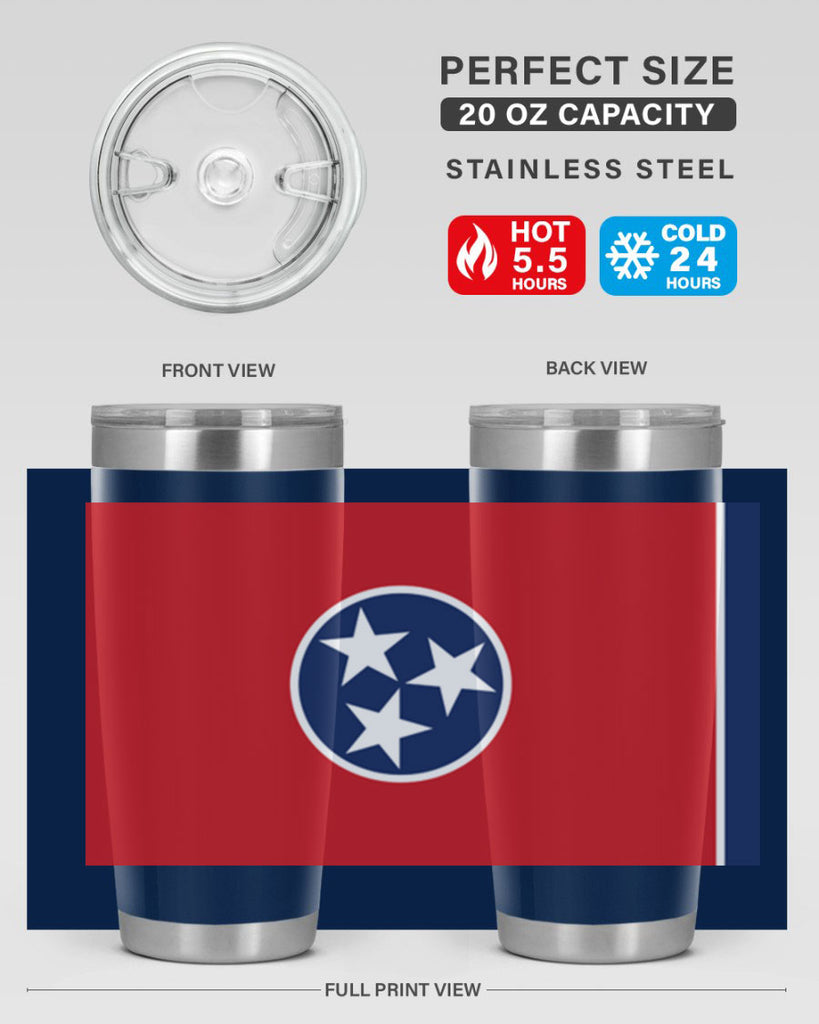 Tennessee 10#- Us Flags- Tumbler