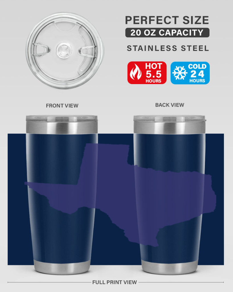 Texas 8#- stateflags- Tumbler