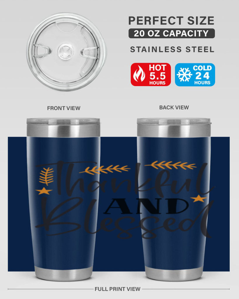 Thankfulandblessed 608#- fall- Tumbler