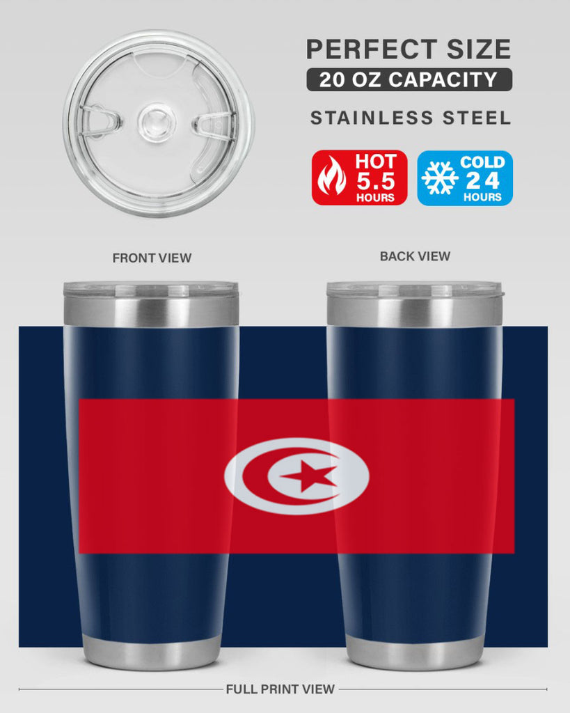 Tunisia 18#- world flags- Tumbler