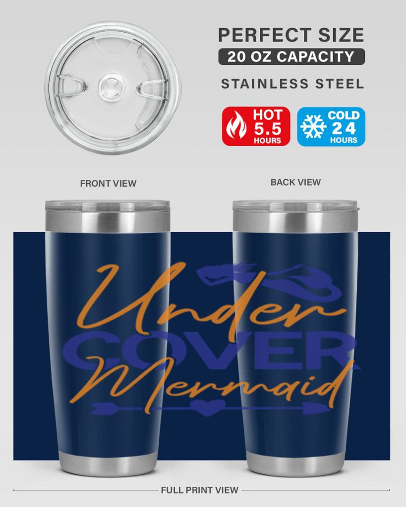 Under Cover Mermaid 636#- mermaid- Tumbler