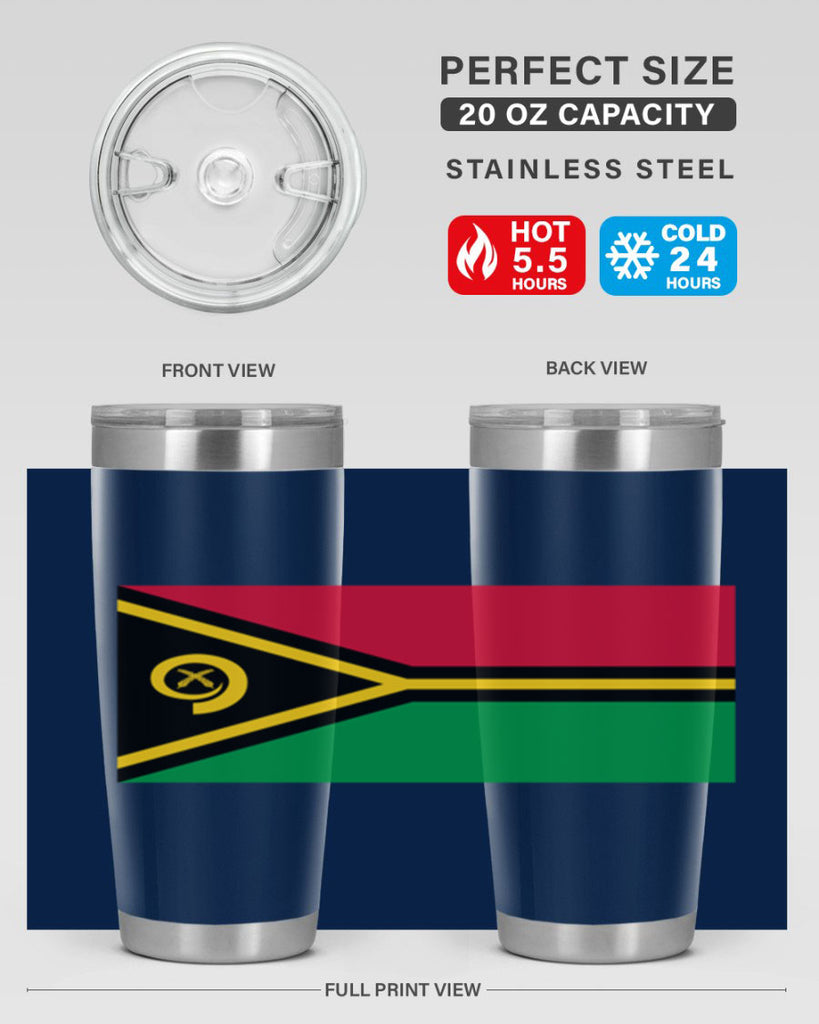 Vanuatu 7#- world flags- Tumbler