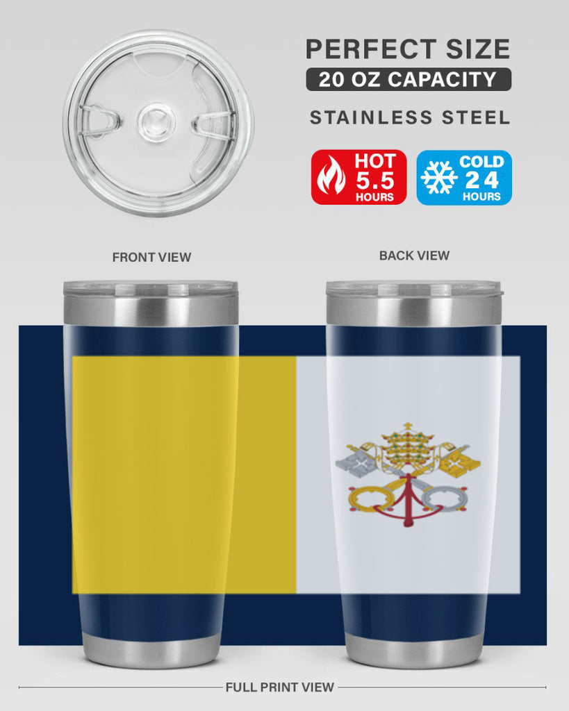 Vatican City 6#- world flags- Tumbler