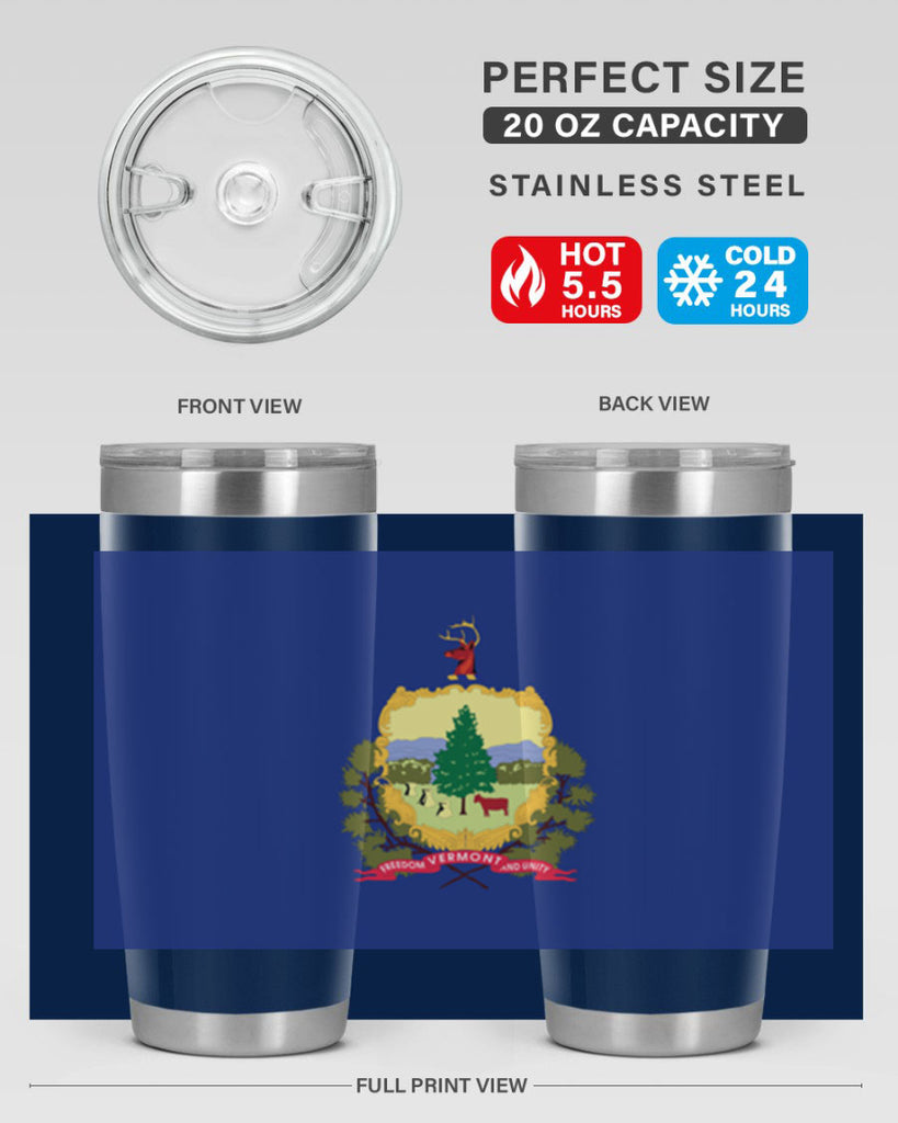 Vermont 7#- Us Flags- Tumbler