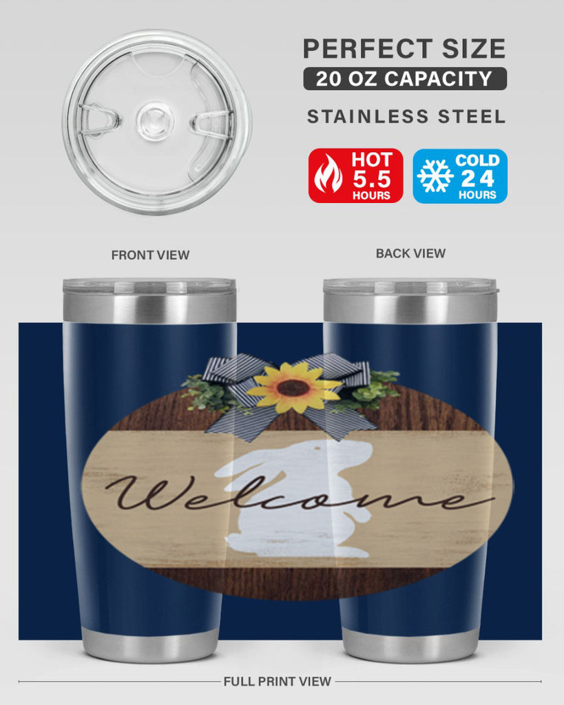 Welcome Bunny Mockup568#- spring- Tumbler