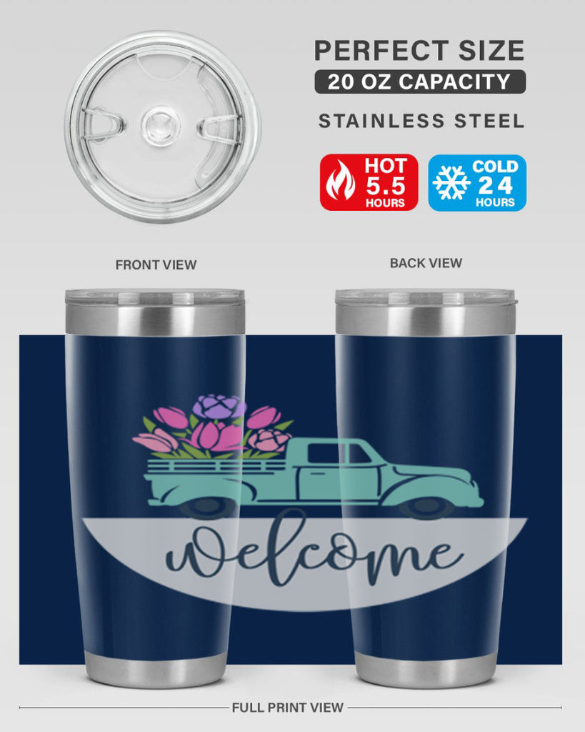 Welcome spring truck579#- spring- Tumbler