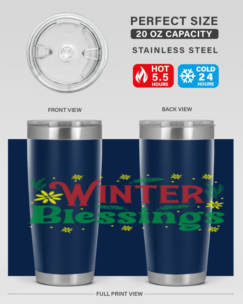 Winter Blessings 548#- winter- Tumbler