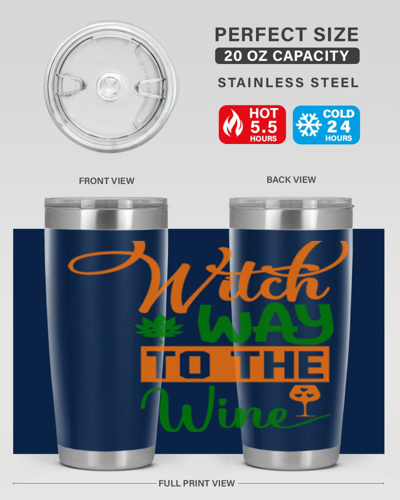 Witch Way to the Wine 650#- fall- Tumbler