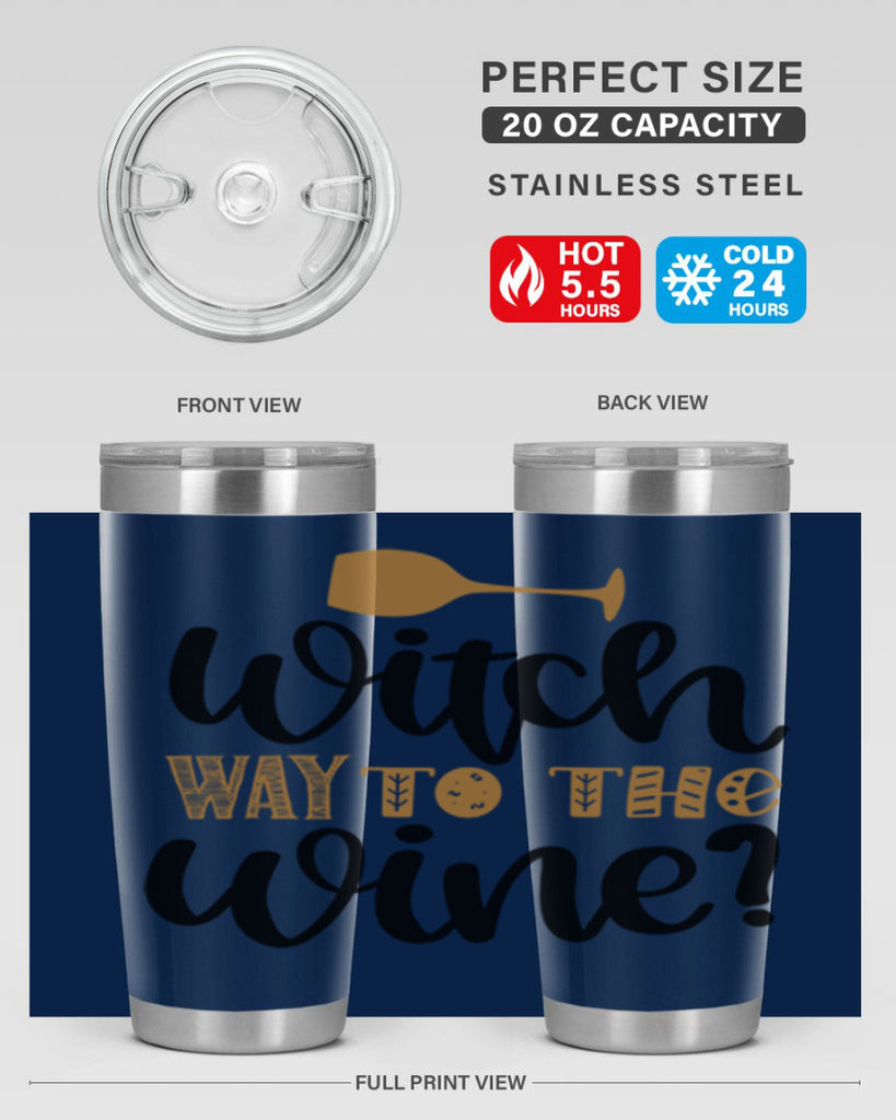 Witch Way to the Wine 651#- fall- Tumbler