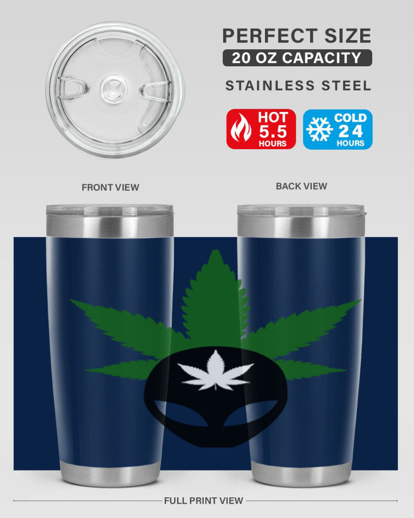 alien cannabis 11#- marijuana- Tumbler