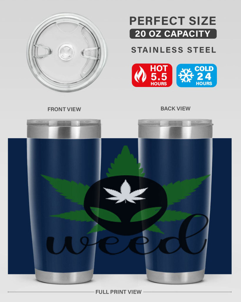 alien weed 12#- marijuana- Tumbler