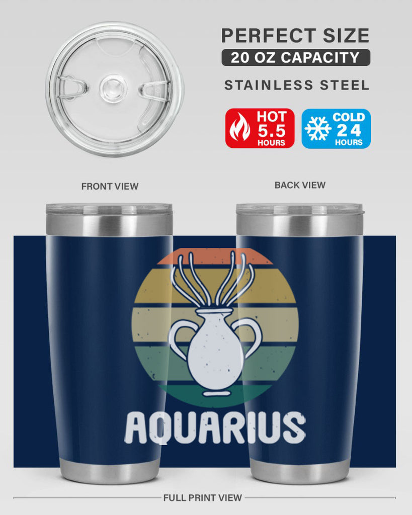 aquarius 78#- zodiac- Tumbler