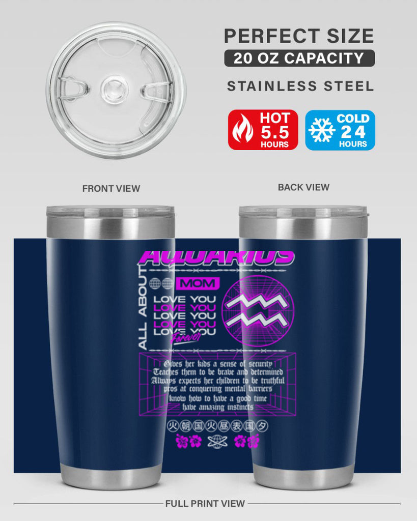 aquarius 86#- zodiac- Tumbler